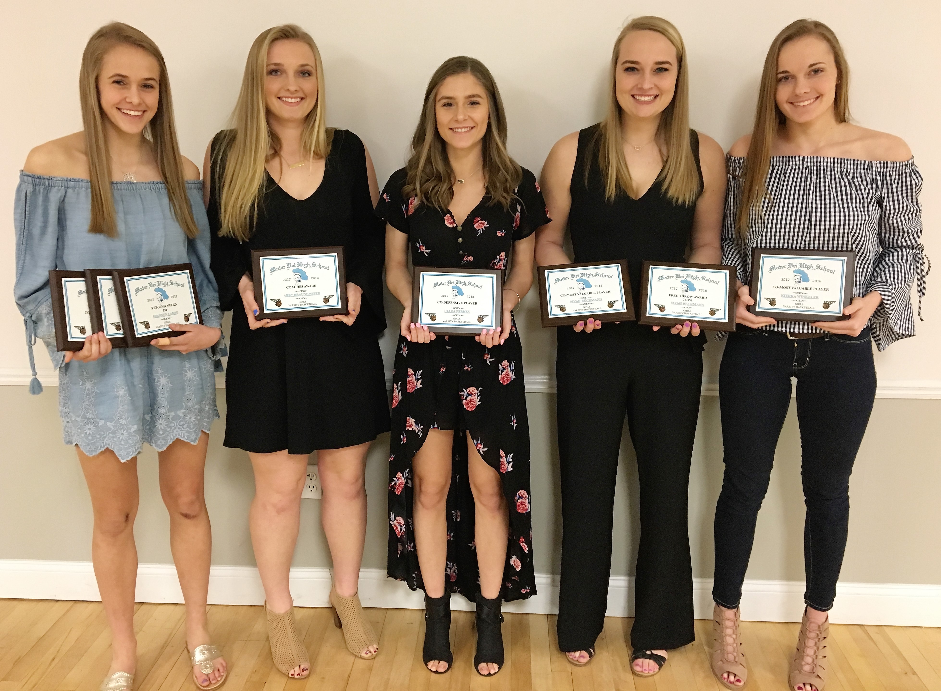 Winter Athletic Banquet Award Recipients Mater Dei Catholic High